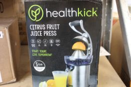 Four boxed as new Health Kick K3101 Citrus Fruit Juice Press.