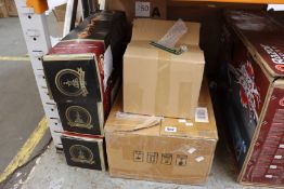 Three Khalil Maamoon hookahs together with a quantity of glass smoking pipes in various colours.