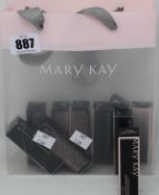 Ten assorted as new Mary Kay lipsticks in various shades to include Red Stiletto, Powerful Pink,
