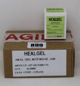 Three boxes of six Healgel intensive jars (18 x 30ml).