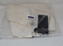 An as new Rokh Pour Femme Pret a Porter knot stretch high neck top in ivory lace (S - RRP £160).