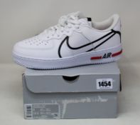 A pair of as new Nike Air Force 1 React (UK 8).