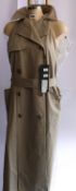 An as new Rokh detachable-sleeve trench coat (Size 38 - RRP £920).