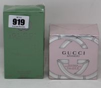 Two Gucci Bamboo eau de toilette (2 x 75ml) and two Gucci Guilty Love Edition eau de toilette (2 x