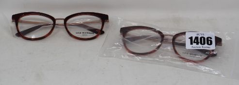 Two pairs of as new Lulu Guinness L939 glasses frames.