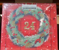 Six boxed as new Yankee Candle Advent Calendars with 24 Scented Tea Lights (Five different home