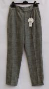 A pair of women's as new Oui dark grey trousers (Size 36 - RRP £139).