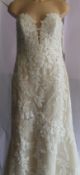 An as new Pronovias Aegir New Hollywood Collection wedding dress with mermaid cut, sweetheart