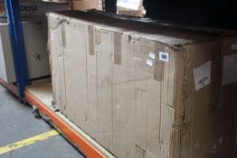 A boxed PM7T-520 Portable Horizontal Log Splitter.