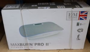 A boxed as new E & M Active Maxburn Fitness Plate Pro II RRP (£799) https://emactive.com/em-active/
