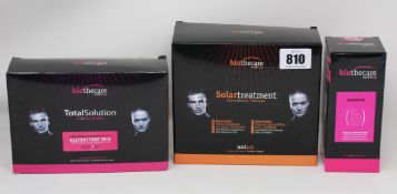 A quantity of as new Biothecare skin treatments to include Solartreatment, Totalsolution and