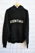 An as new Essentials Fear of God knit hoodie (M - RRP £225).