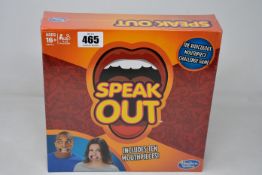 Eight boxed as new Hasbro Speak Out Board Games.