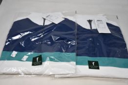 Two as new Golfino Tech 1/2 zip midlayer golf tops (Both UK 42/unisex L - RRP £90 each).