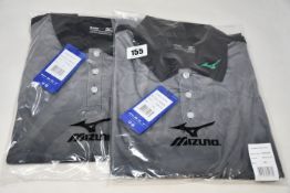 Three as new Mizuno Gradien Hex Polo golf tops (2 x XL, 1 x XXL - RRP £52 each) and three Mizuno