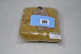 An as new Caravana Yaxa Net Sustain fringed cotton-gauze top in mustard (One size - RRP £268).