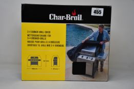 Four boxed as new Char-Broil 3-4 Burner Grill Covers.
