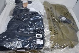 An as new Scotch & Soda puffer jacket (XS) and sweater (XS).