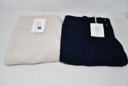 Three pairs of as new Peserico leggings (1 x TG 42 & 2 x TG 44).
