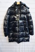 A women's as new Geox Emalise long parka (Size 42).