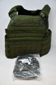 An as new Warrior Assault Systems DCS Base together with two small Molle utility pouches, two single