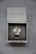 A ladies as new Michael Kors Darci watch in gold (MK3191).