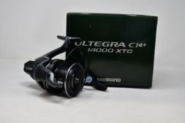 A boxed as new Shimano Ultegra CI4+ 14000 XTC Fishing Reel.