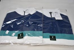 Two as new Golfino Tech 1/2 zip midlayer golf tops (Both UK 42/unisex L - RRP £90 each).