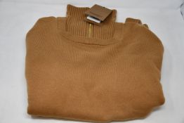 An as new Burberry Beckley zip necked sweater (L - RRP £250).