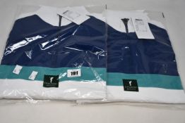 Two as new Golfino Tech 1/2 zip midlayer golf tops (Both UK 38/unisex M - RRP £90 each).