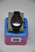 A men's as new Fossil Machine Chronograph watch FS4682 (RRP £120).