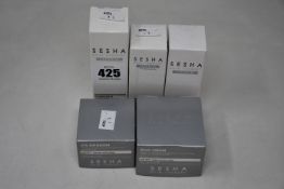 A Sesha Skin Therapy Complex-A renewal emulsion (30ml), a Sesha Skin Therapy Advanced lightening