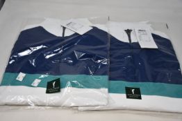 Two as new Golfino Tech 1/2 zip midlayer golf tops (Both UK 42/unisex L - RRP £90 each).
