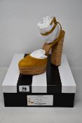 A pair of as new Aquazzura Penelope Plateau 140 shoes (EU 40.5 - RRP £325).