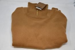 An as new Burberry Beckley zip necked sweater (XXL - RRP £250).
