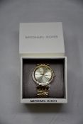 A ladies as new Michael Kors Darci watch in gold (MK3191).
