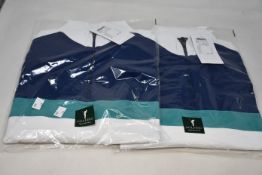 Two as new Golfino Tech 1/2 zip midlayer golf tops (Both UK 38/unisex M - RRP £90 each).