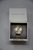 A ladies as new Michael Kors Darci watch in gold (MK3191).