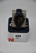 A men's as new Fossil Machine Chronograph watch FS4682 (RRP £120).