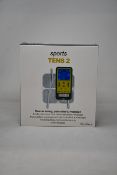 Two boxed as new TensCare Sports Tens 2 muscle toning, pain relief and massage units.