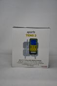 Two boxed as new TensCare Sports Tens 2 muscle toning, pain relief and massage units.