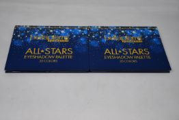 Six boxed as new Bellapierre Cosmetics All Stars Eyeshadow Palettes (35 colours).