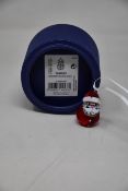 Three boxed as new Swarovski rocking Santa ornaments.