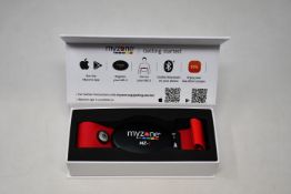 Two boxed as new Myzone MZ-3 Heart Rate Monitors.