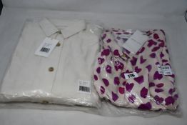 An as new Fabienne Chapot Gina Cato blouse (UK 8) and a Skall Jenny shirt (S).