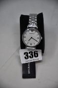 A ladies as new Emporio Armani AR1682 watch (No box included).