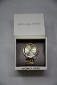 A ladies as new Michael Kors Darci watch in gold (MK3191).