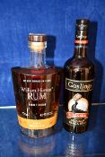 A William Hinton limited edition rum (700ml) and a Goslings Black Seal 80 proof Bermuda black rum (