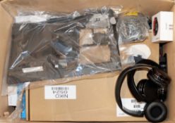 A box of assorted as new and pre-owned small electrical items and accessories (All items sold as