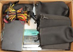 A box of assorted as new and pre-owned small electrical items and accessories (All items sold as